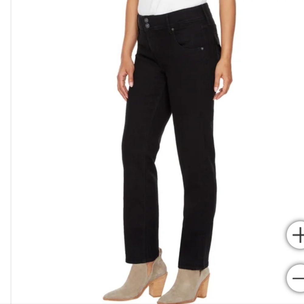 Hudson Pitch Black Slim Straight Jean
